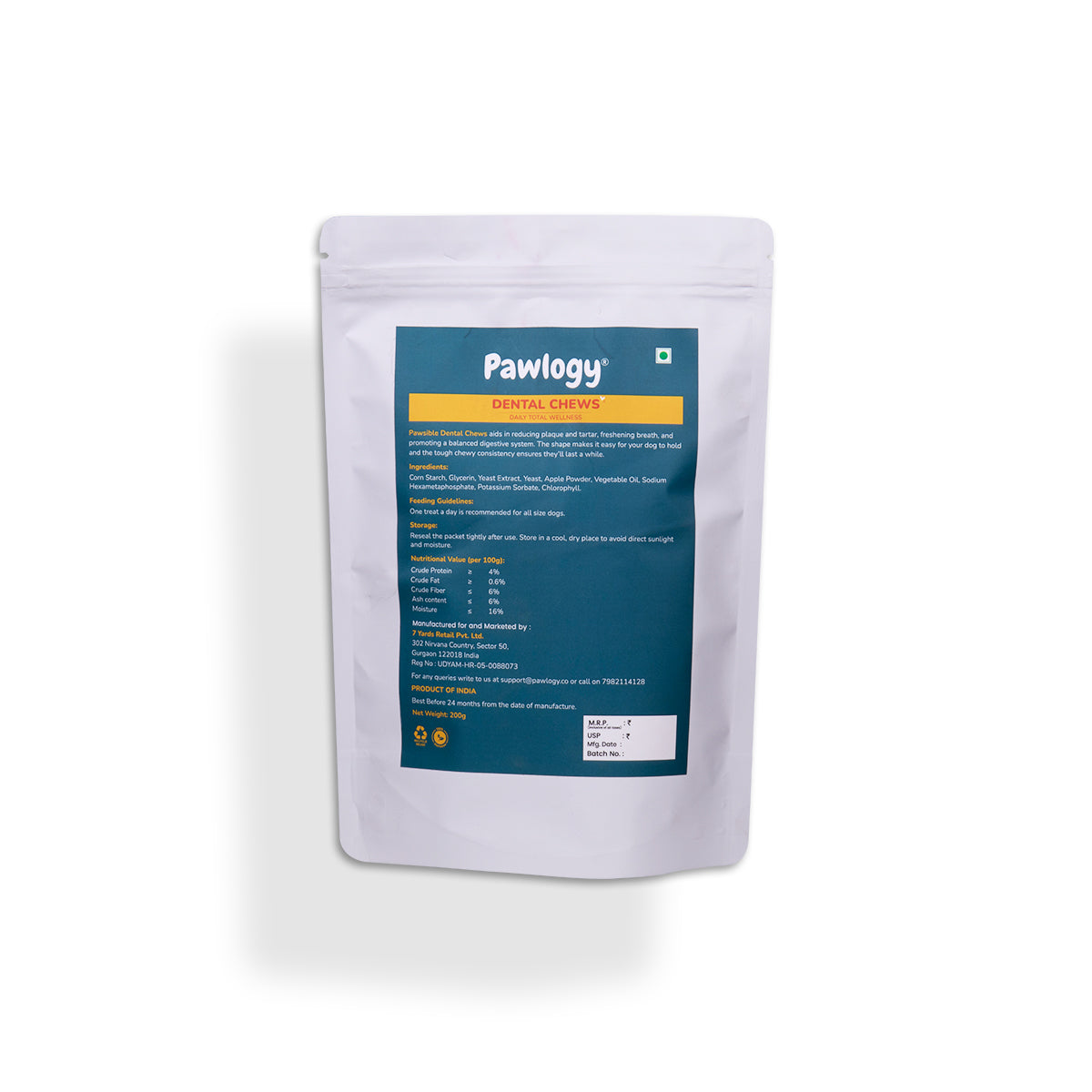 DENTAL CHEW STICKS APPLE