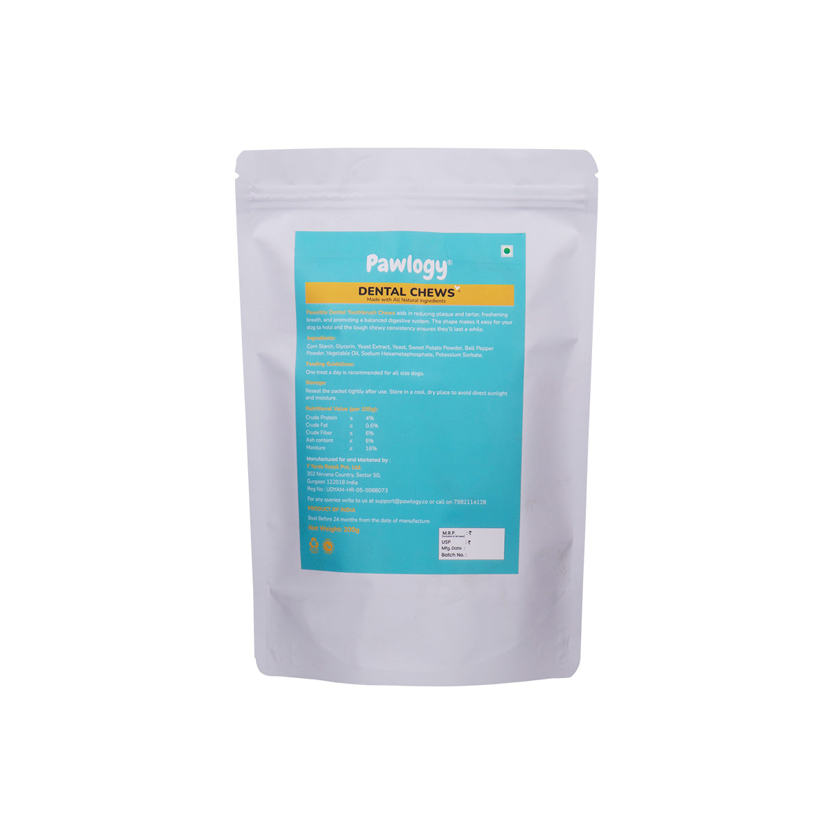 DENTAL CHEW STICKS Orange Sweet Potato