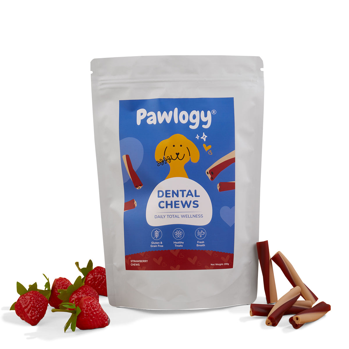 DENTAL CHEW STICKS STRABERRY