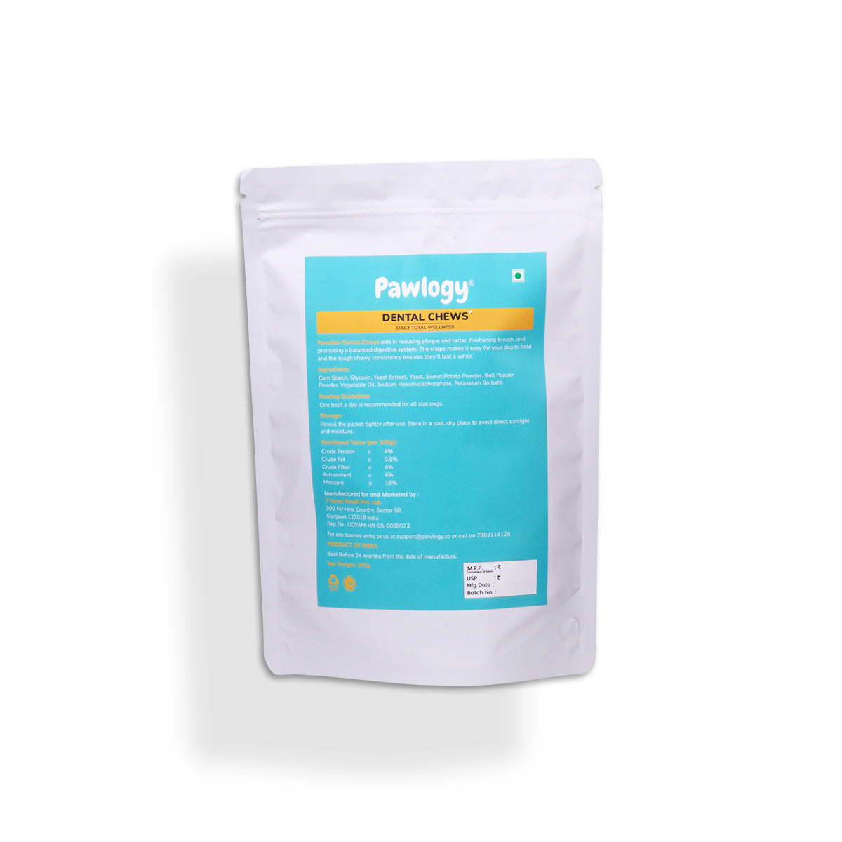 DENTAL CHEW STICKS Sweet Potato Chews